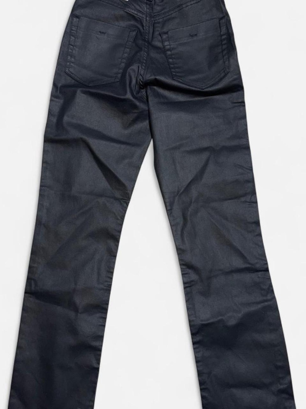 Zara Coated High Rise Slim Pants Black Faux Leather Skinny Jeans NWT Size 2